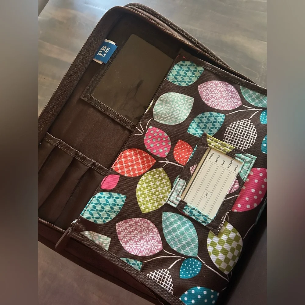 Pottery Barn Teen binder vibrant